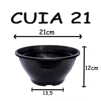 40 Vasos Cuias 21 Com Hastes Pretos